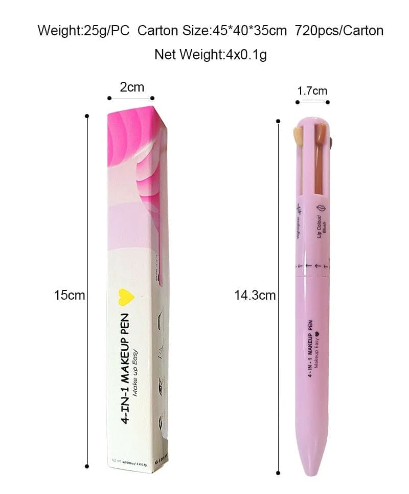 BOLíGRAFO de maquillaje 4 en 1 - Electicarshop
