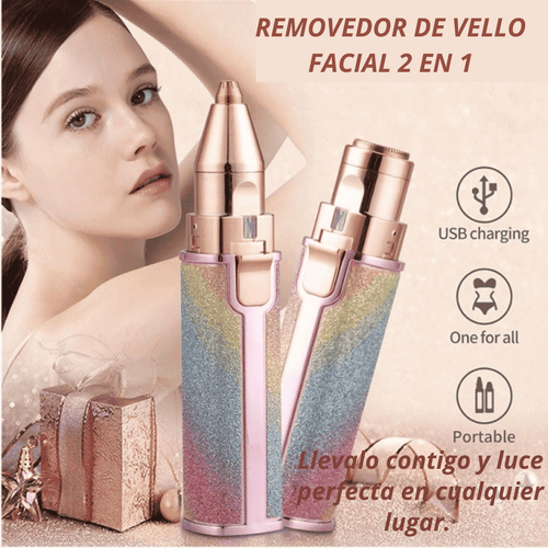 DEPILADOR FACIAL Y CEJAS 2 EN 1 HX - 203A - Electicarshop