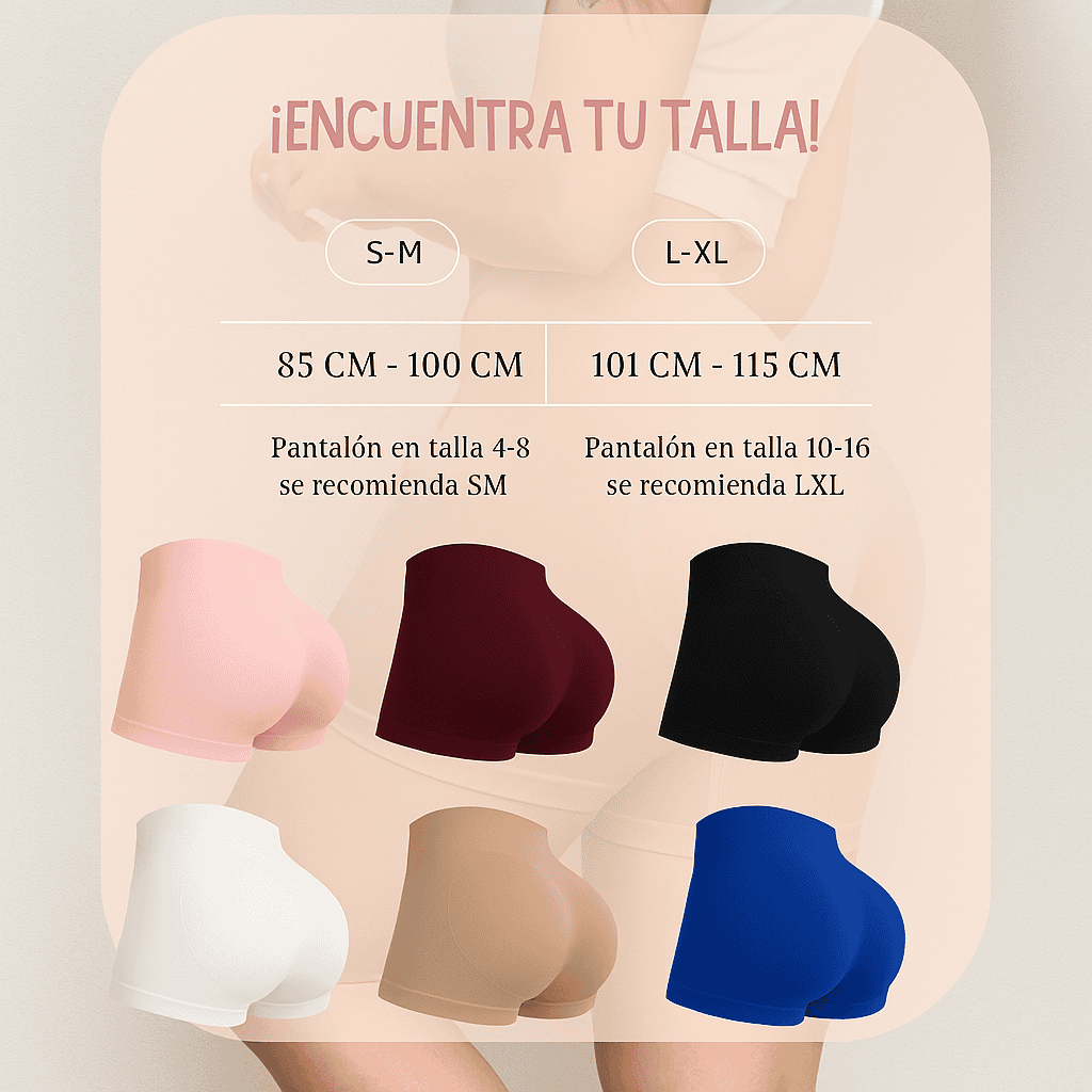 Panty Levanta Cola Control de Abdomen Paga 5 - Lleva 6