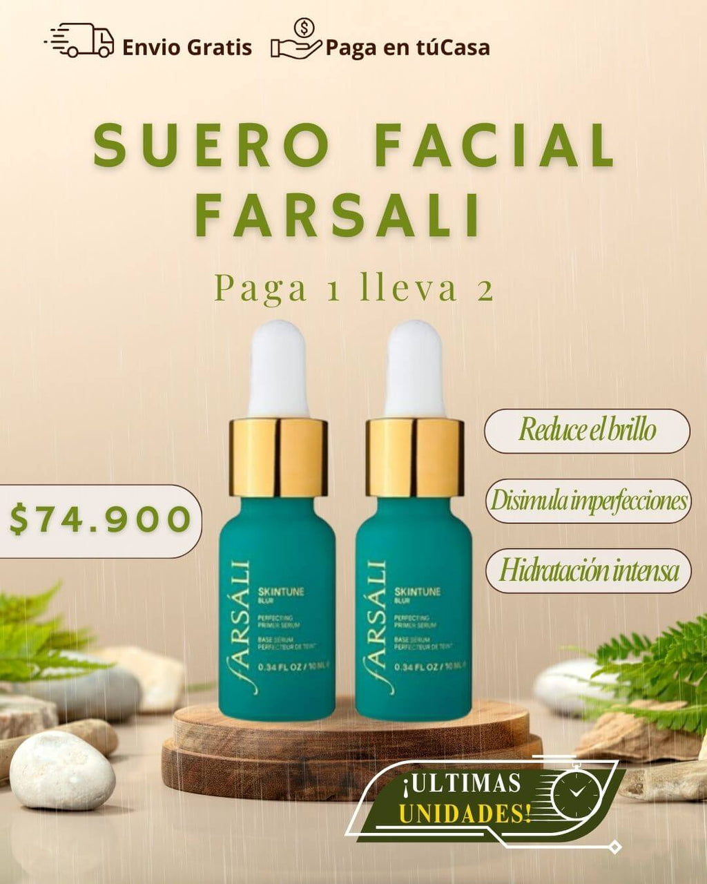COMBO SUERO FACIAL FARSALI X 2 - Electicarshop