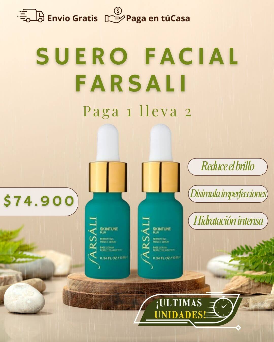 COMBO SUERO FACIAL FARSALI X 2 - Electicarshop