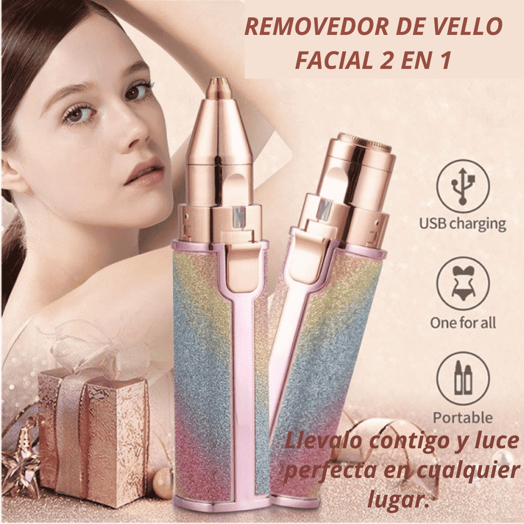 DEPILADOR FACIAL Y CEJAS 2 EN 1 HX - 203A - Electicarshop