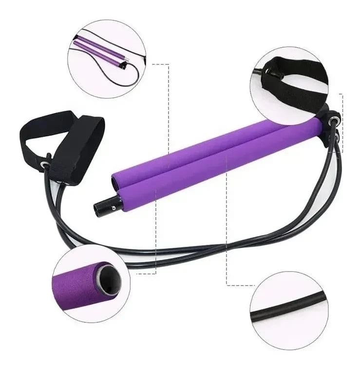 Kit Banda De Pilates + Barra - Electicarshop