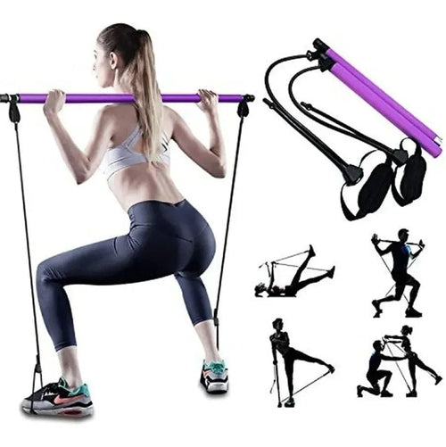 Kit Banda De Pilates + Barra - Electicarshop