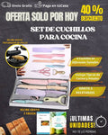 SET DE CUCHILLOS PARA COCINA + 2 OBSEQUIOS - Electicarshop