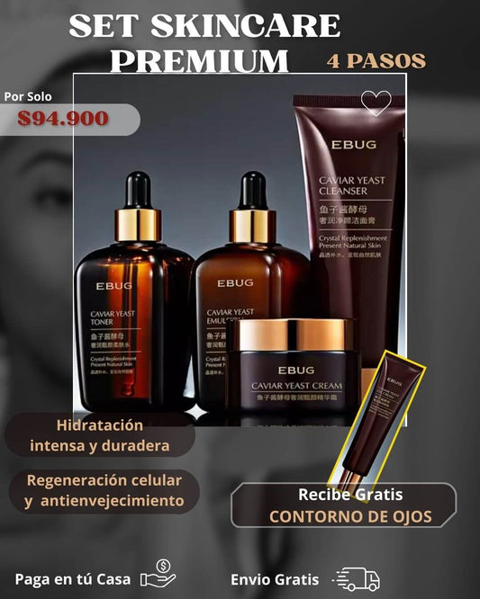SET X 4 SKINCARE PREMIUM - GRATIS Contorno de Ojos - Electicarshop