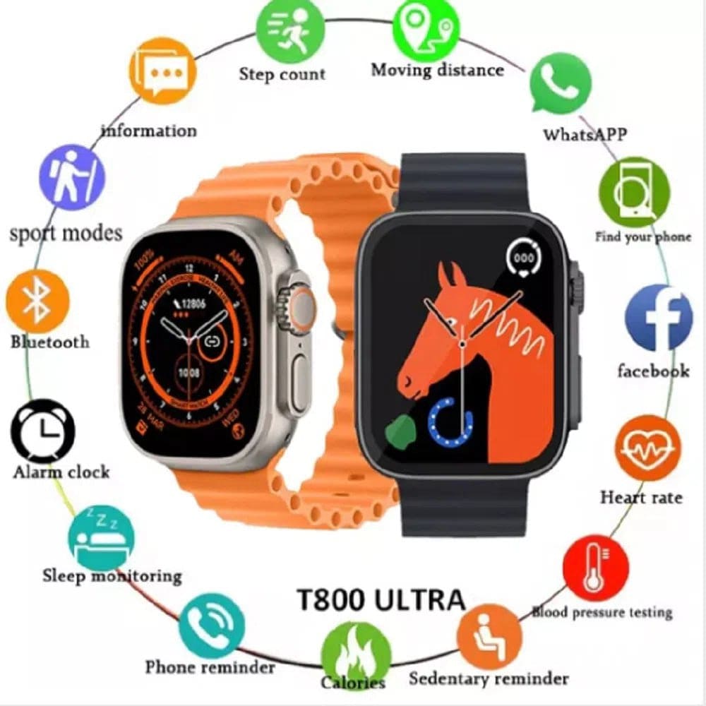 SMARTWATCH T800 ULTRA X 2 - Electicarshop